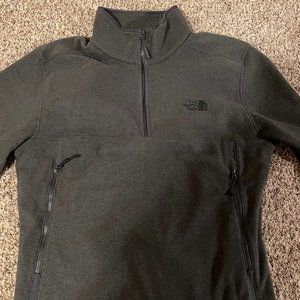 Men's The North Face Gray Fleece 1/2 Zip Pullover Size Large